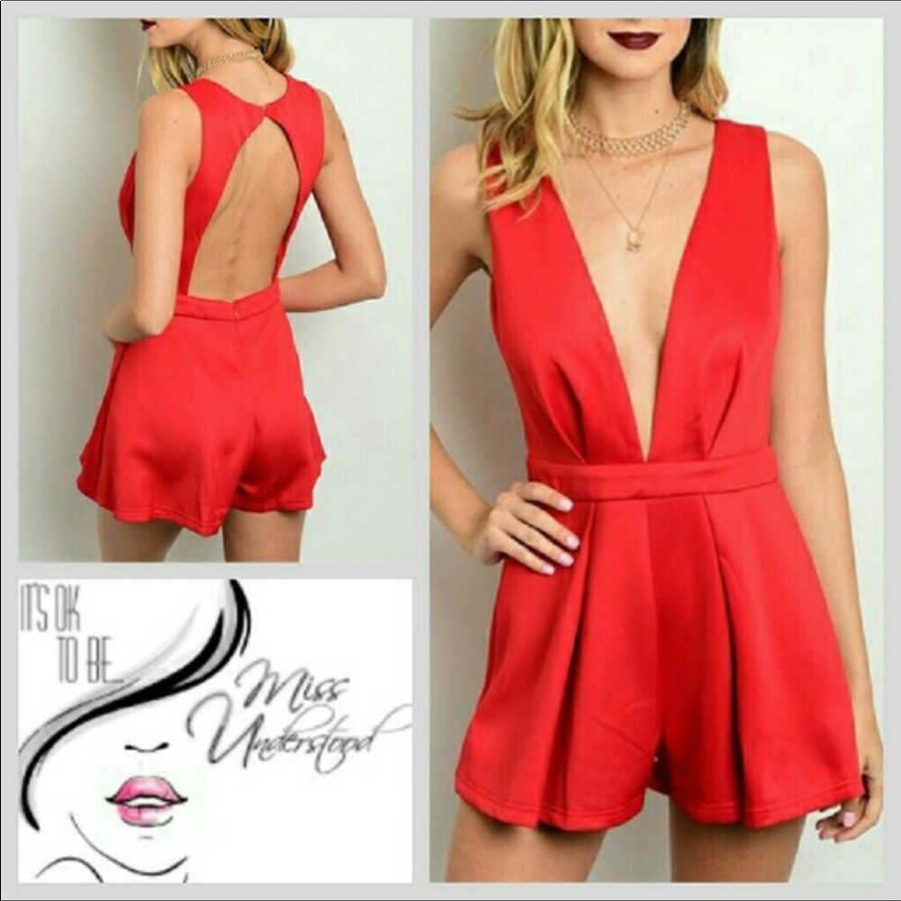 💫Summer Sizzle Red Romper💫